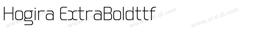 Hogira ExtraBoldttf字体转换